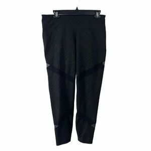 Old Navy Black Mesh Cut Out Leggings Go Dry Large
